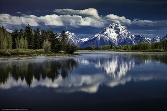 Wallpaper Grand Teton National Park Lake Mountains