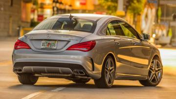 Silver Mercedes Benz Cla Amg Back Wallpaper Car