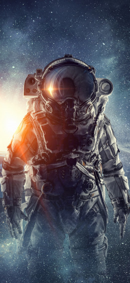 Sci Fi Astronaut Phone Wallpaper