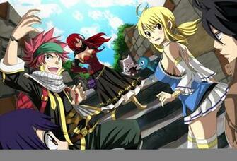 Wallpaper Fairy Tail Lucy Heartfilia Erza Scarlet Natsu Dragneel