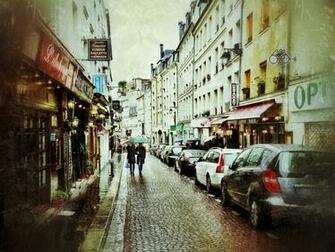 Paris Street Cafe Wallpaper Streets Of