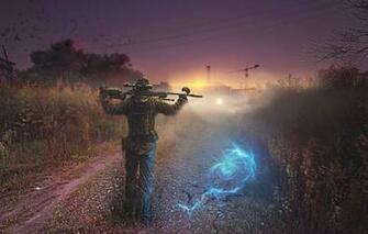 Wallpaper Stalker Sniper Chernobyl Art Anomaly Image