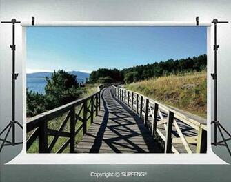 Amazon Photography Background Wooden Pathway By Sea Bridge