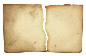 Torn Vintage Paper Isolated Please Support My Workby