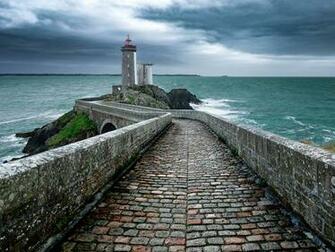 Wallpaper France Phare Du Petit Minou Brittany Sea Nature