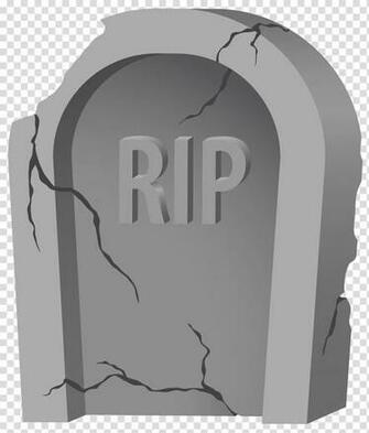 Gray Rip Tombstone Headstone And Purple