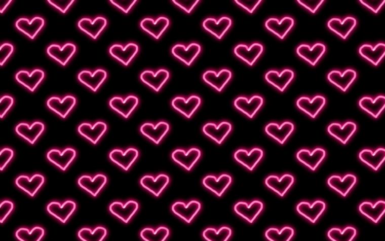 All Animated Pink Neon Hearts Background Image Pics Comments
