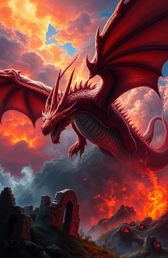 Red Dragon Gaming Wallpaper