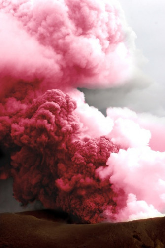 Colored Smoke On Wallpaper