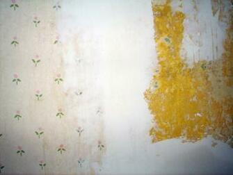 Renovation Wallpaper Removal Drywall Mud Used As Spackle The