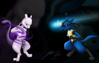 Lucario Vs Mewtwo Wallpaper Image Pictures Becuo