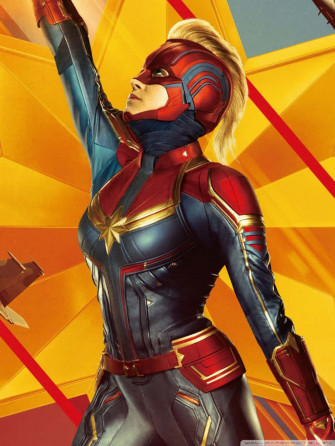 Captain Marvel iPad Wallpaper