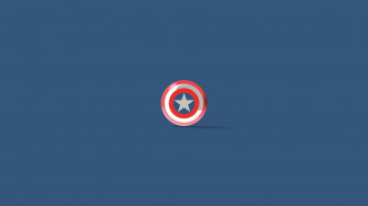 Captain America Shield Minimalism Wallpaper HD Superheroes