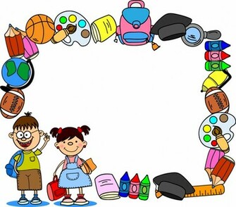 School Background Set Vector Background