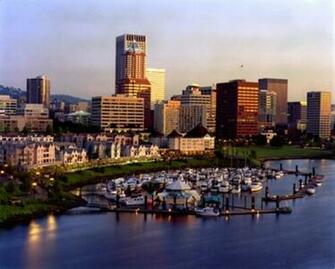 Portland Riverfront Wallpaper