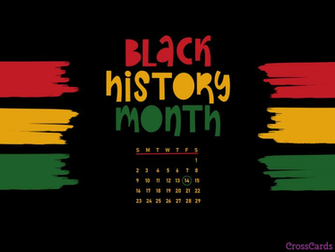 February Black History Month Desktop Calendar