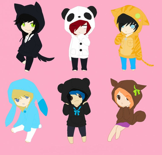 Cute Hoodie Buddies By Smarty Tomboy