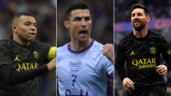 Messi Mbappe On Target Psg Pip Ronaldo S Saudi All Stars Xi In
