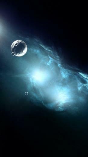 Profound Outer Space Suspension Planet Bright Sky iPhone