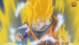 Goku Powering Up Wallpaper