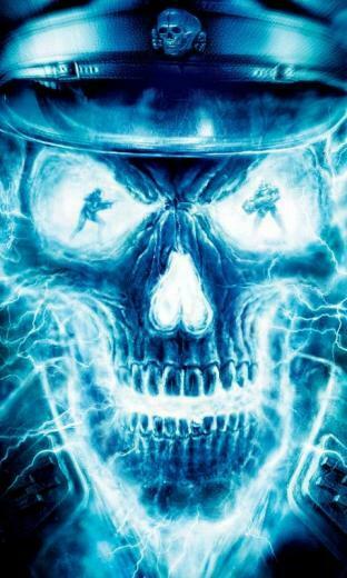 Wallpaper Background Ghost Skull