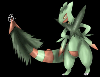 Mega Sceptile By Leredbird