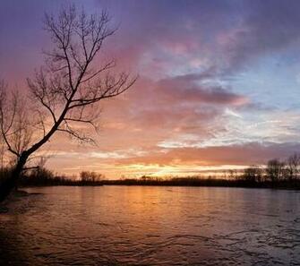Peaceful Sunset Landscape Wallpaper For Lg Phone
