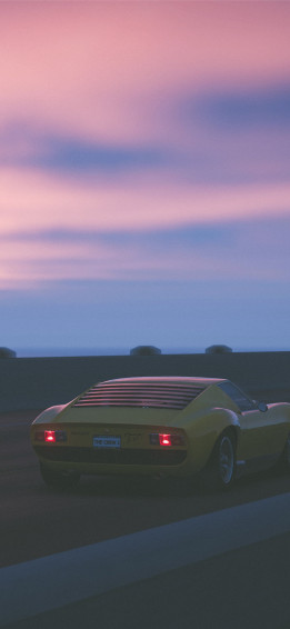 Lamborghini Miura iPhone Wallpaper