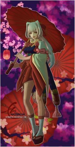 Mobile Legends Kagura Fanart By Kitmartin Gambar
