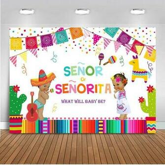 Amazon Mehofoto Mexican Fiesta Gender Reveal Baby Shower