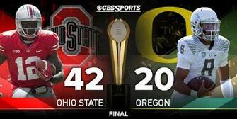 College Football Playoff National Championship Osu Oregon Recap
