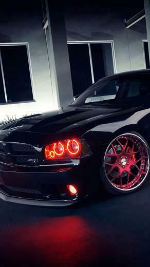 Dodge Charger Srt8 Black Car iPhone Wallpaper 5s