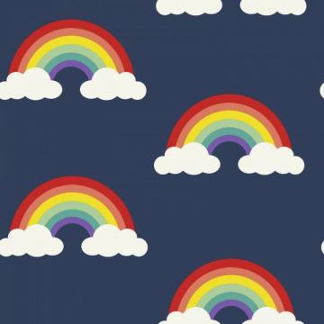 Belgravia Pretty Rainbow Wallpaper Clouds Sky Childrens Kids