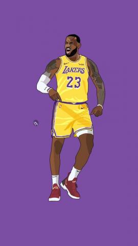 Lebronjames La Laker Art Print By Elijah Lebron James