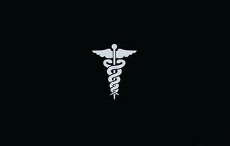 Wallpaper Medicine Symbol Black Minimalism