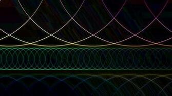 Neon Circles HD Wallpaper
