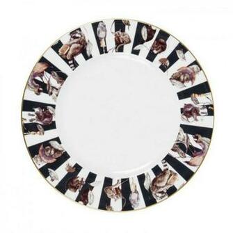 Hackney Empire Tea Cup And Saucer Midnight Stripe