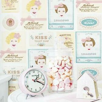 Soap Powder Room Wallpaper From Pierrot Coco Bathroom