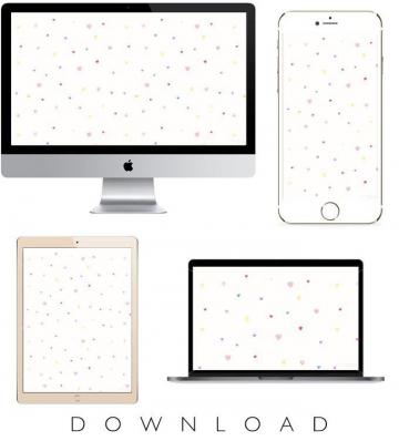 Watercolor Hearts Valentine S Day Wallpaper Squirrelly