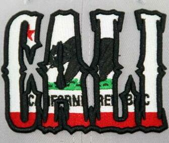 New Era California Republic Cali Tone Fitted Grey White Red
