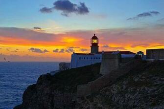 Lighthouse At Sunset Desktop Pc And Mac Wallpaper