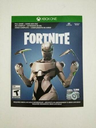 Fortnite Xbox One Eon Skin Cosmetic Set V Bucks Physical