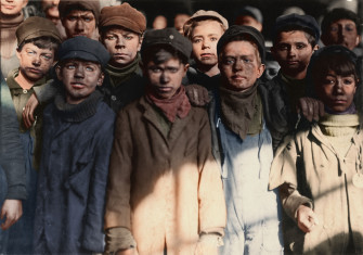 Child Labor See Lewis Hine S Photos Colorized Time