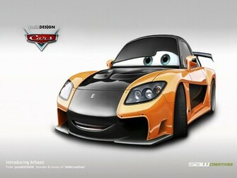 Disney Cars Mazda Rx7 Veilside By Yasiddesign