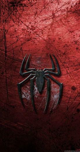 Grungy Spider Man Logo HD Wallpaper For iPhone 6s