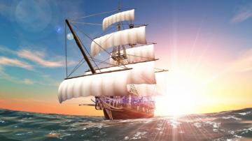 Ship Wallpaper Top Background