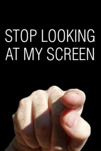 Funny Stop Looking At My Screen Background