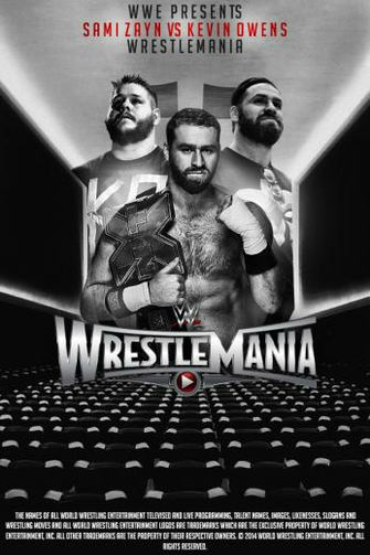 Kevin Owens Vs Sami Zayn Wrestlemania By A Xdesigner