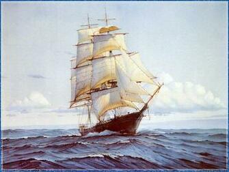Old Ship Paintingcornelis De Vries Wallpaper