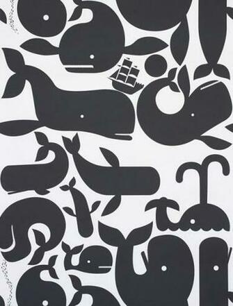 Little Whale Wallpaper Geoff Mcfetridge